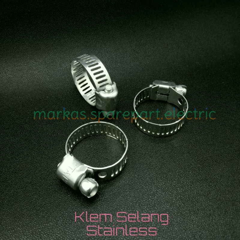 Jual Klem Selang Stainless Hose Clamp Stainless Ukuran 7 8 25mm