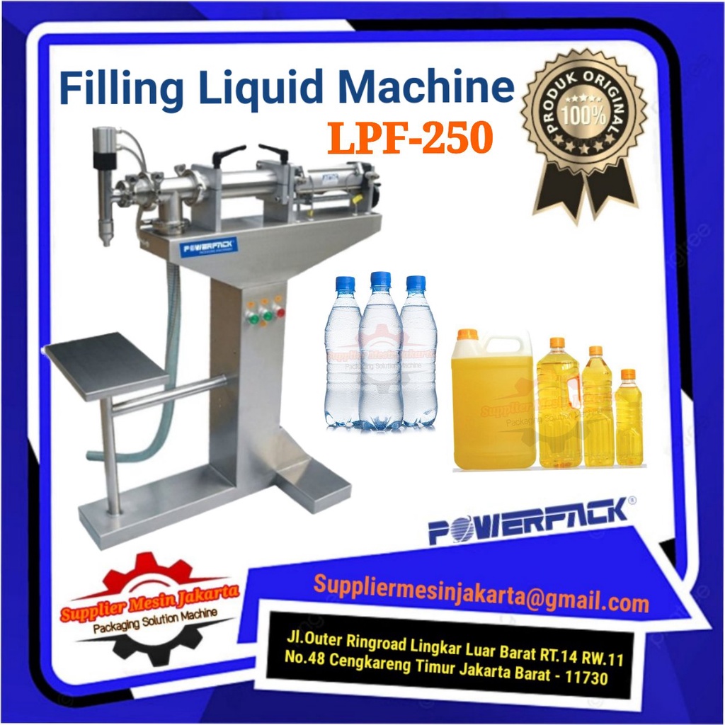 Jual Mesin Pengisi Cairan / Filling Liquid Machine LPF-250 POWERPACK ...