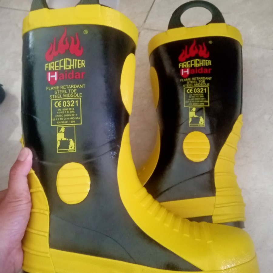 Jual Jual Sepatu Pemadam Haidar Firefighter Boots Not Harvik Original Murah Shopee Indonesia