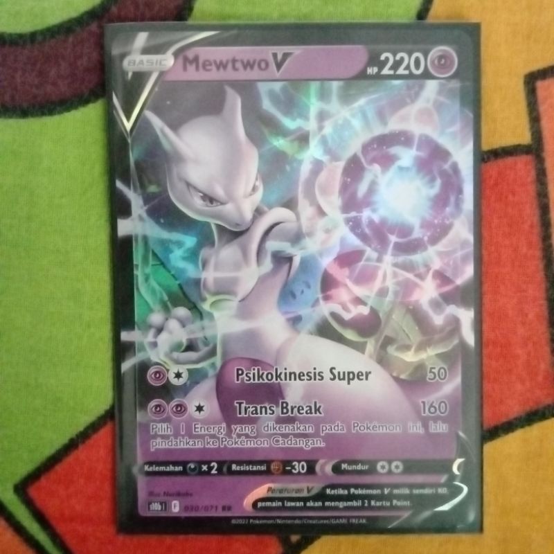 Jual Kartu TCG Pokemon Mewtwo V RR 030/071 S10b - Kartu Pokemon ...