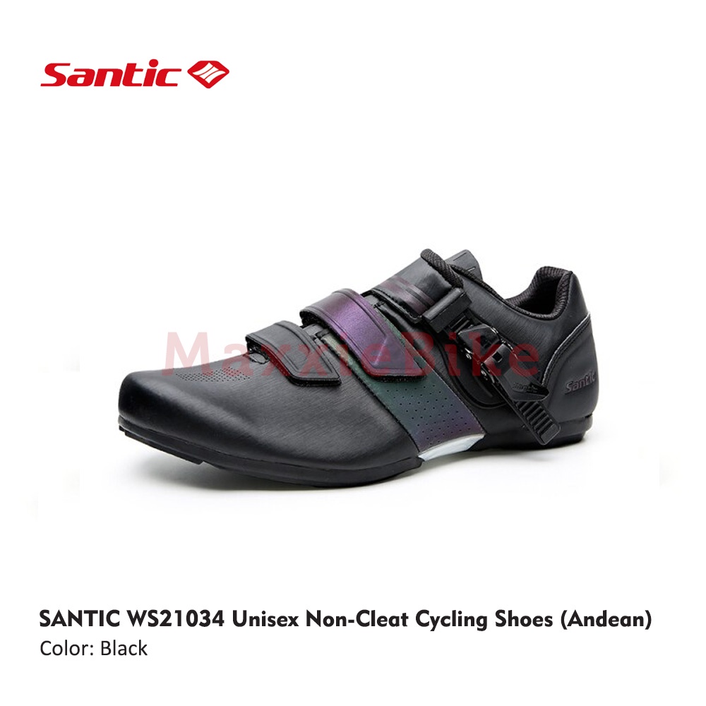 SANTIC Sepatu Sepeda Non Cleat Andean WS21034 Cycling Non Lock Shoes  Adjustable Buckle Bike Unisex