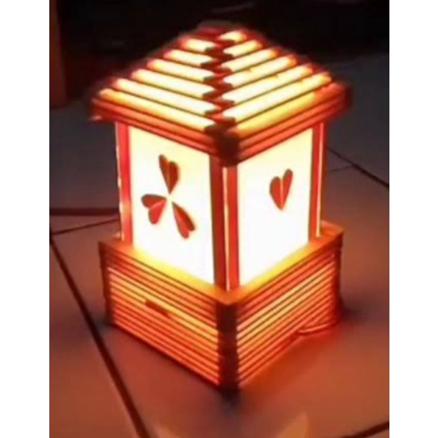 Jual kap lampu dari stik es krim murah | Shopee Indonesia