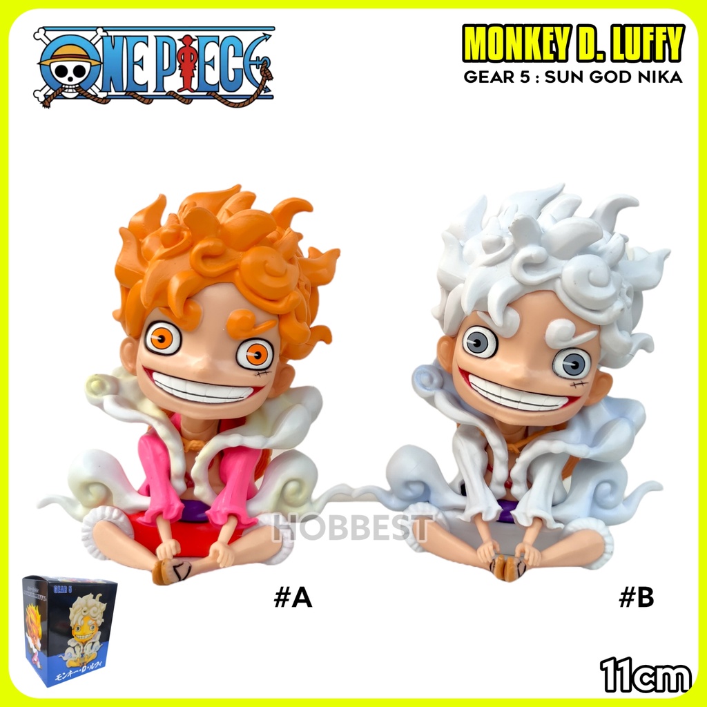 Jual Action Figure ONE PIECE : MONKEY D LUFFY GEAR 5 SUN GOD NIKA 11cm ...