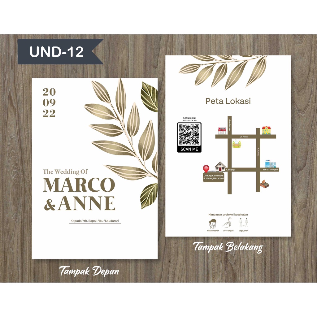 Jual Kartu Undangan Kekinian ,Elegan Dan Simple | Shopee Indonesia