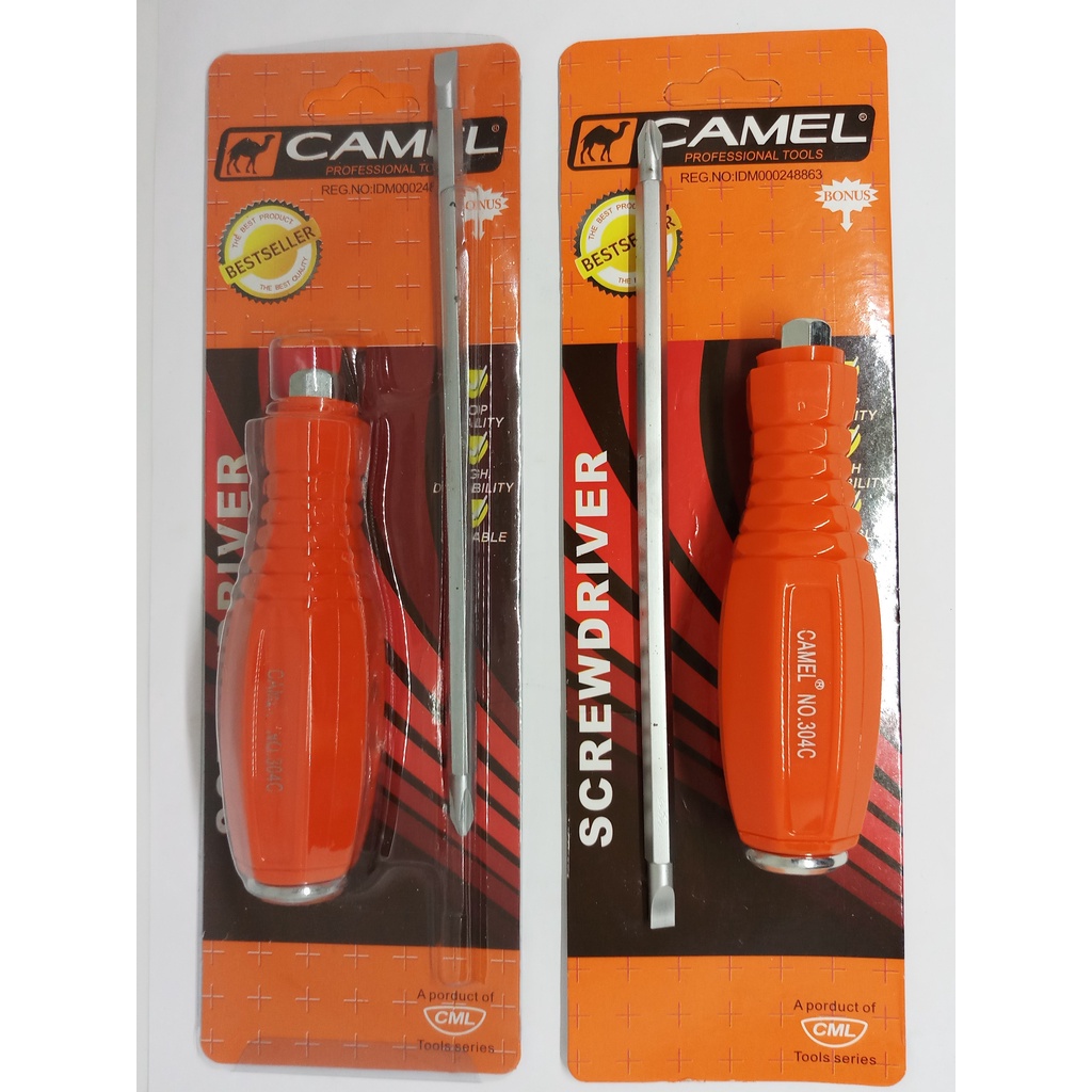 Jual Obeng Ketok Orange 304 2in1 Plus Minus / Obeng 2 Way (B2170 ...