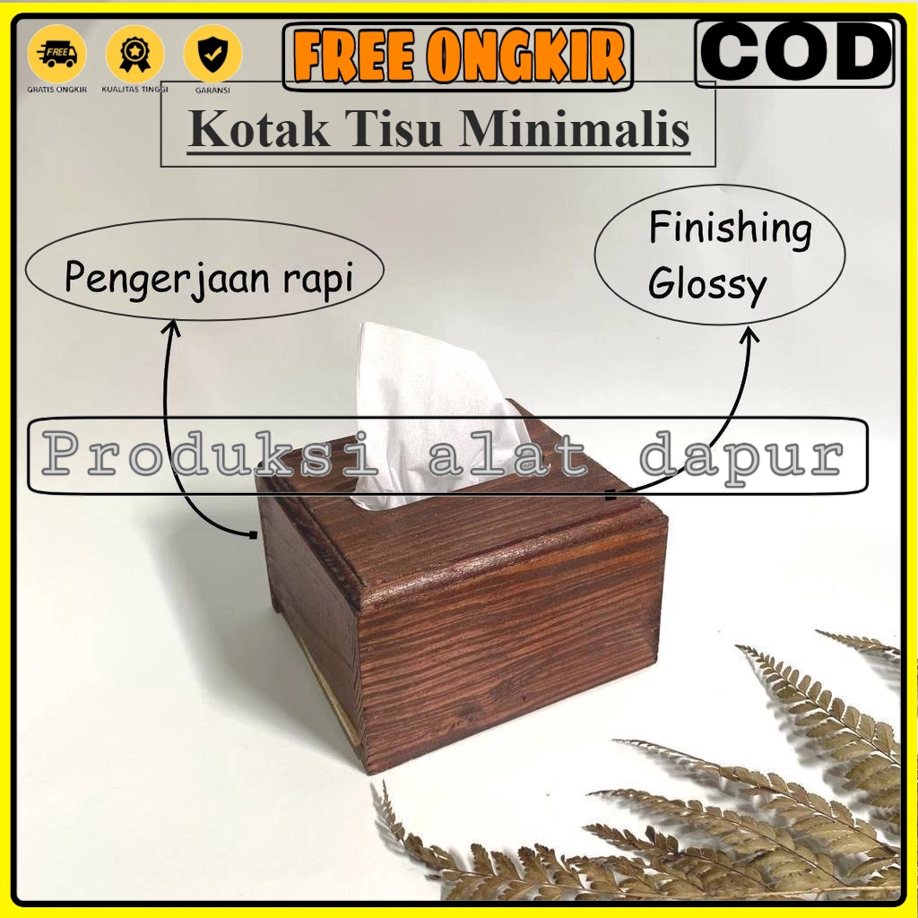 Jual Kotak Tisu Kecil Kayu Pinus / Tempat Tisu Kayu / Tisu Makan ...