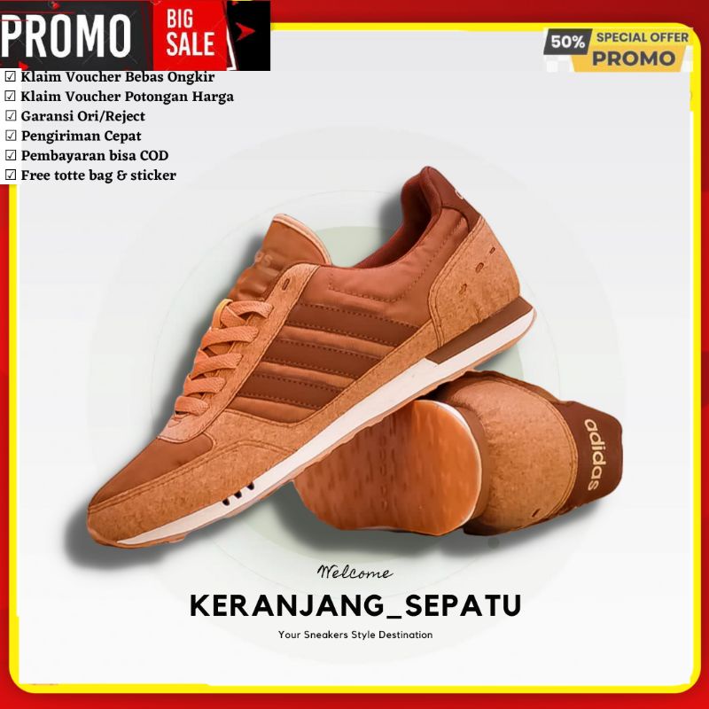 Jual ADIDAS NEO CITY RACER BROWN WOOD ORIGINAL GLOBAL MARKET Shopee Indonesia