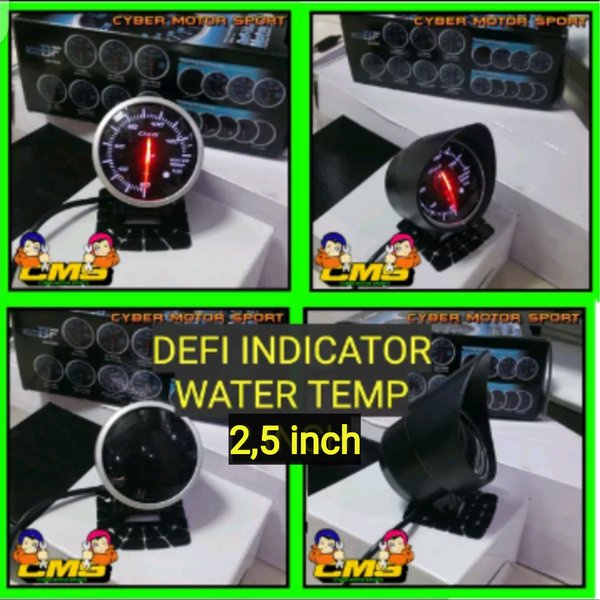 Jual Indikator Defi Water temp universal. water temp gauge indicator