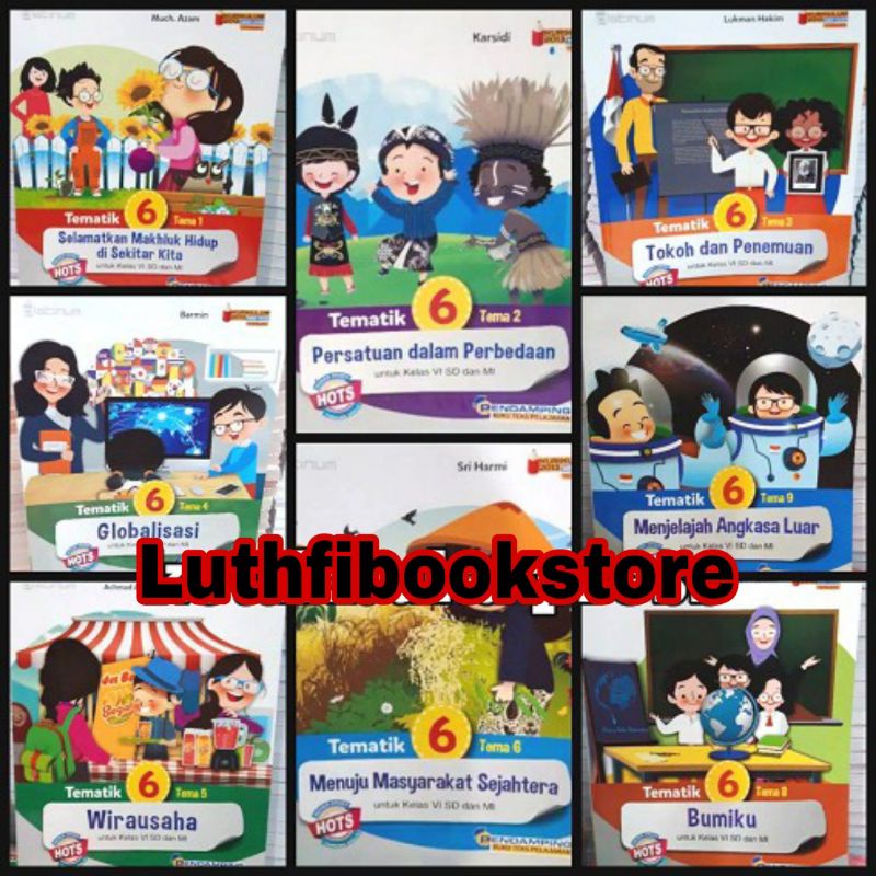 Jual BUKU TEMATIK SD KELAS 6 TEMA 1 2 3 4 5 6 7 8 9 HOTS PLATINUM SD MI ...