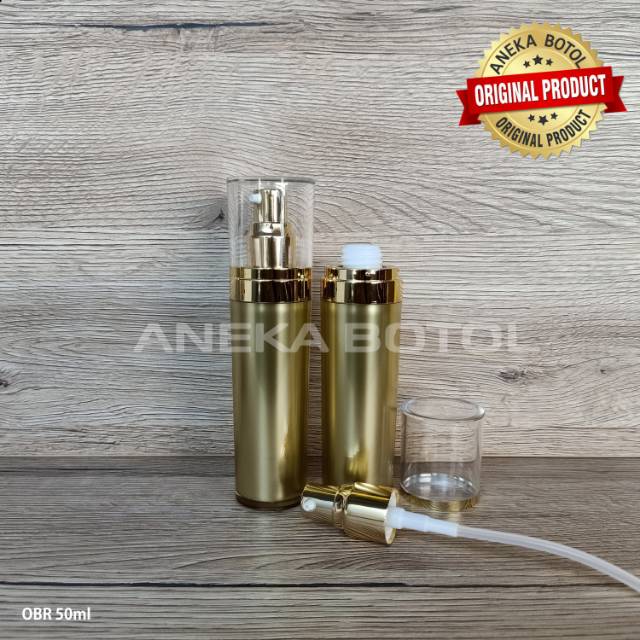Jual BOTOL LOTION ACRYLIC 50 ML GOLD PUMP GOLD / BOTOL OBR IMPORT ...