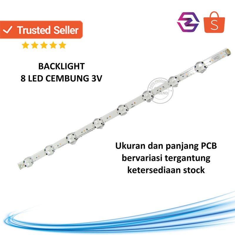 Jual Lampu Led Backlight Tv 8 Kancing Cembung | Shopee Indonesia