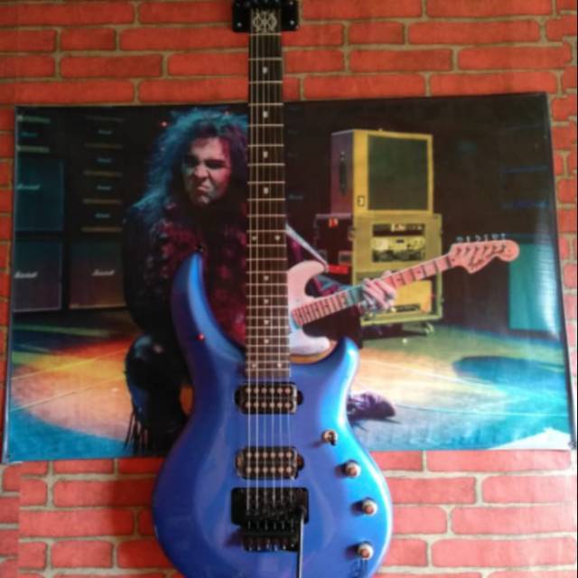 Jual Gitar Musicman Majesty Blue Electric Guitar Shopee Indonesia