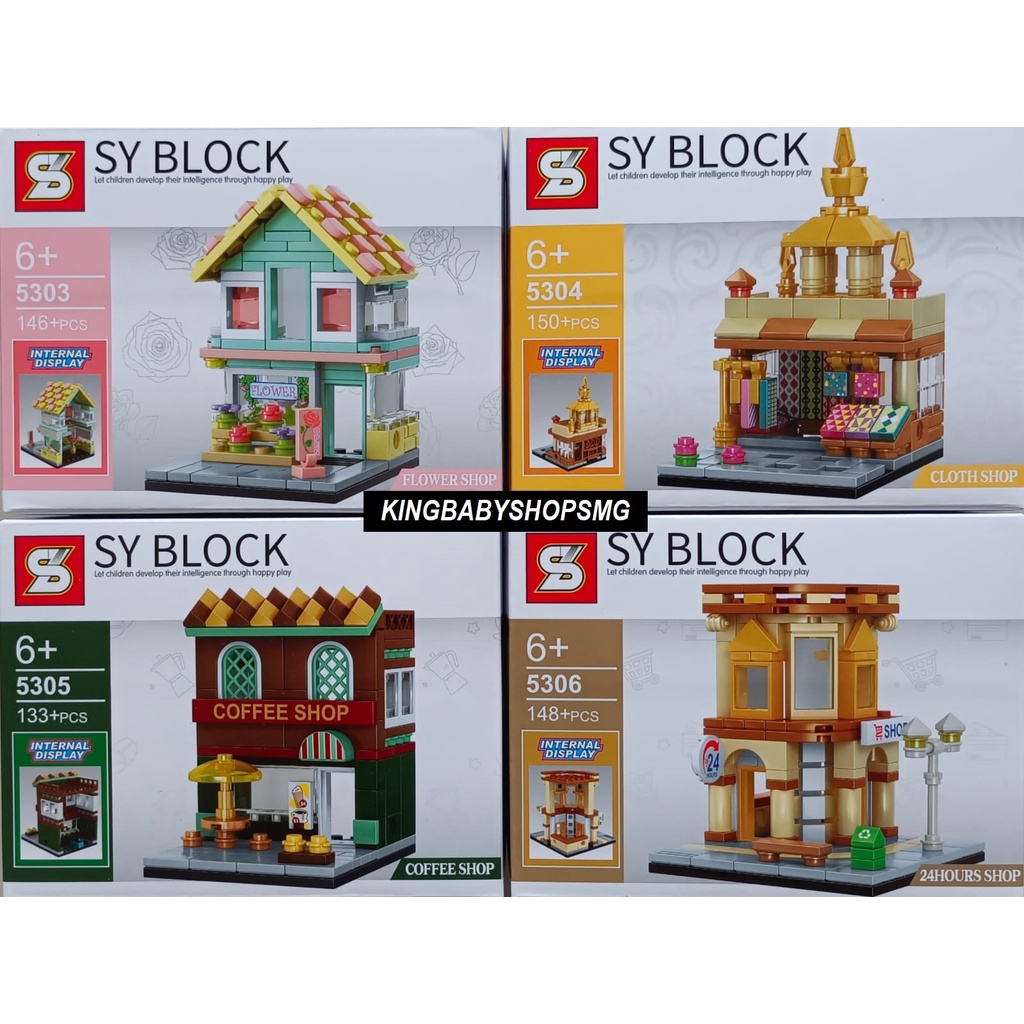 Jual Brick SY Block 5303-5306 Mini World Shop Series | Shopee Indonesia