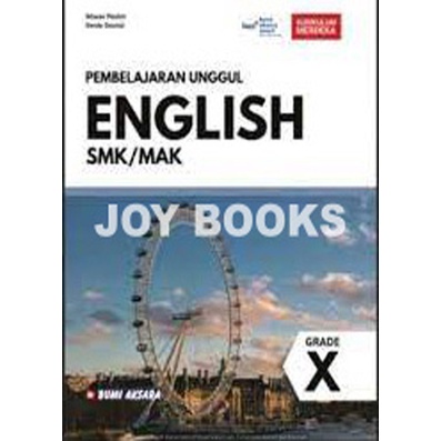 Jual BUKU SMK KELAS X / GRADE X PEMBELAJARAN UNGGUL ENGLISH / BAHASA ...