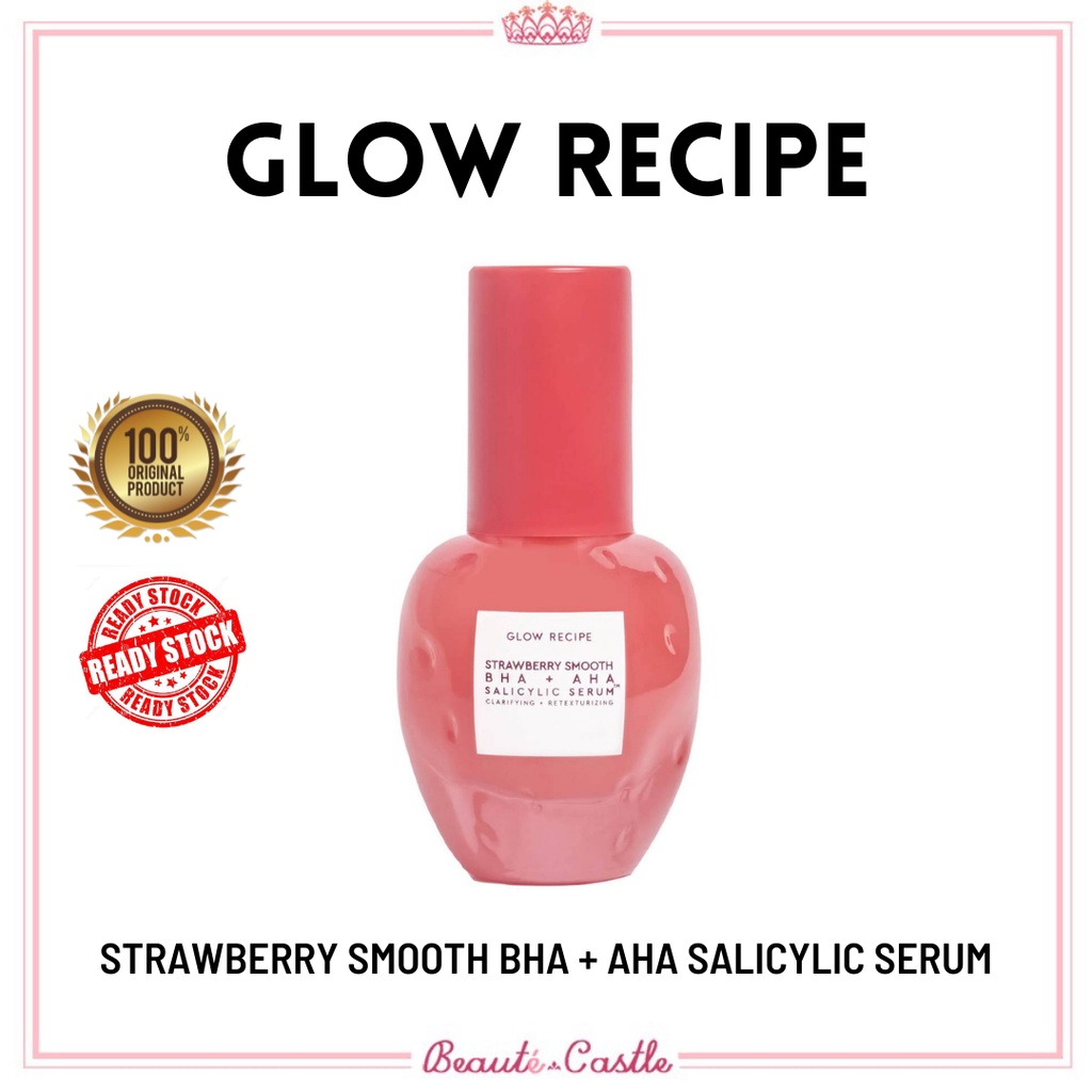 Jual Glow Recipe Strawberry Smooth BHA + AHA Salicylic Serum | Shopee ...