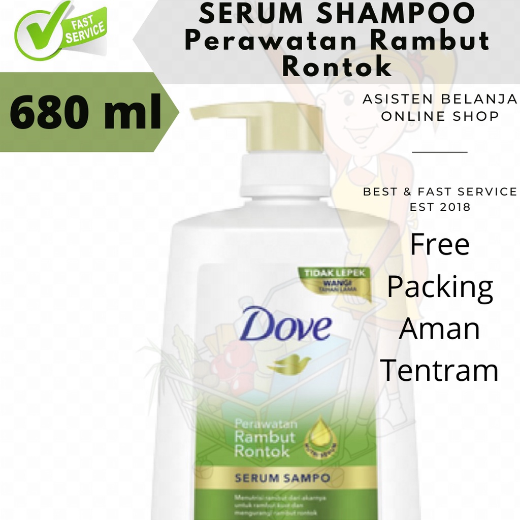 Jual Dove Serum Shampoo Total Hair Fall Treatment 680ml 680 ml Shampo ...