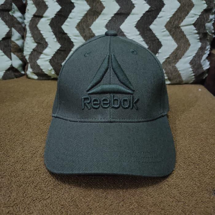 Topi Reebok Original Logo Tengah Abu Abu