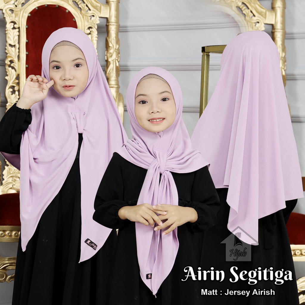 Jual Kerudung Instan Anak Airin Segitiga Kids Jilbab Instan Jersey ...