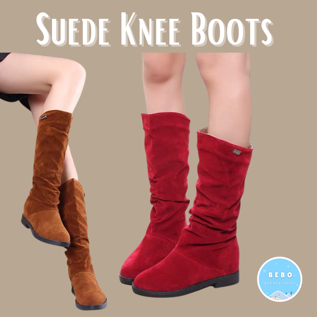 Jual Sepatu boots sebetis musim dingin Winter knee boots calf