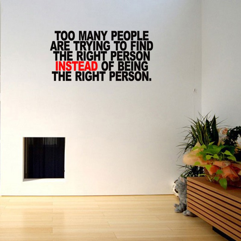 Jual Wall Sticker Dinding Rumah Cafe Dekorasi Too Many People Stiker ...