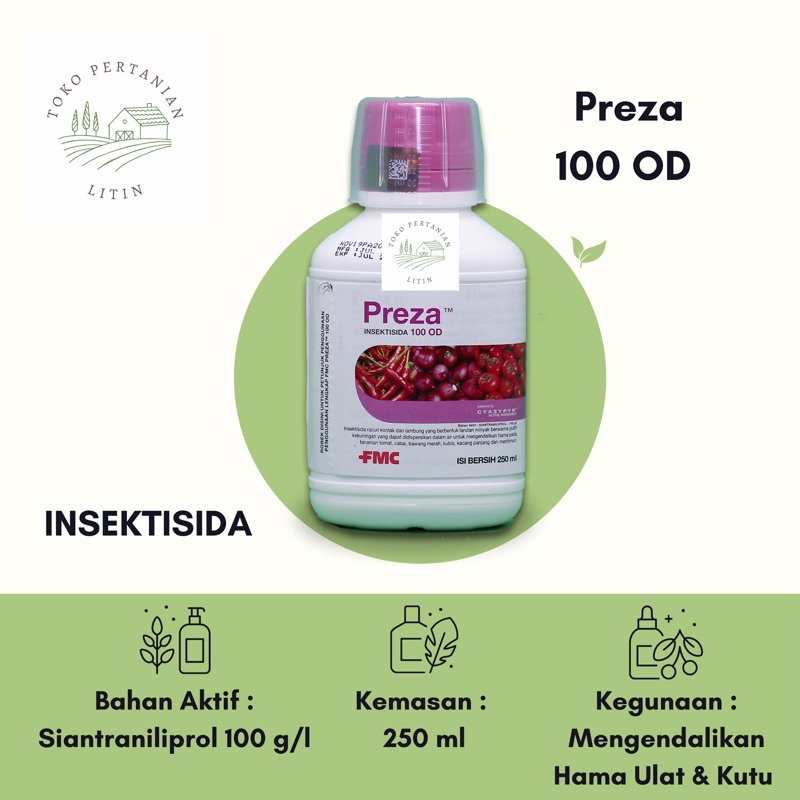 Jual Preza 100 OD - 250 ml ( Insektisida ) Mengendalikan Hama Ulat dan ...
