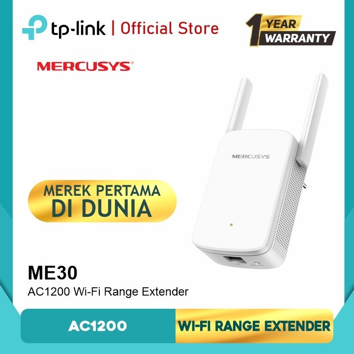 Jual Mercusys Range Extender ME30 AC1200 Penguat Signal Wi-Fi | Shopee ...