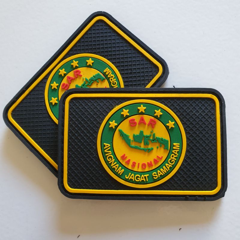Jual PATCH RUBBER LOGO SAR NASIONAL KOTAK/BPBD/BASARNAS/TEMPELAN EMBLEM ...