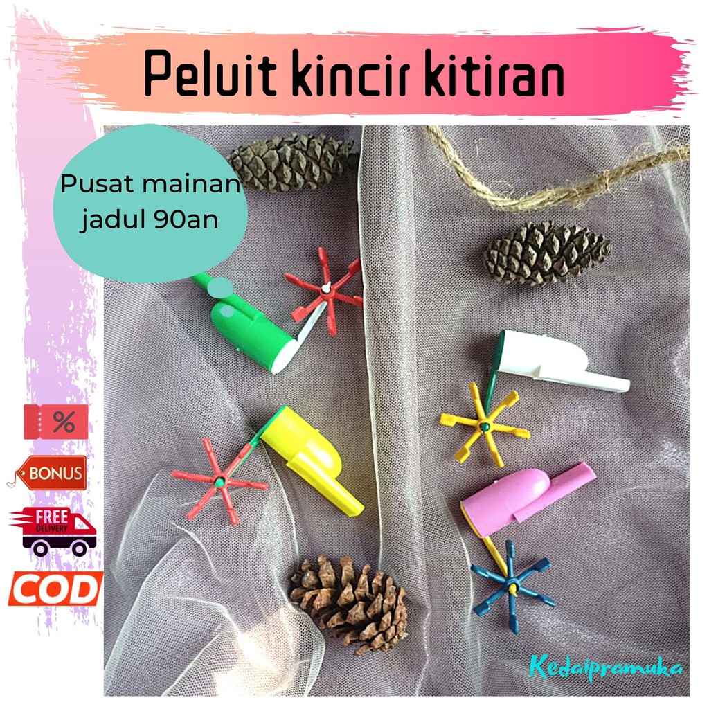 Jual Peluit Anak Priwitan Kincir Mainan Tiup Anak Baling Periwit