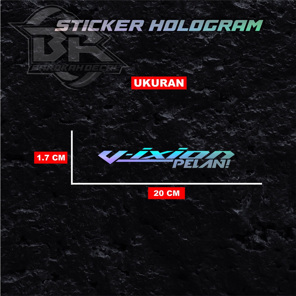 Jual Sticker Cutting Pelan Stiker Motor Pelan Hologram Harga Satuan 1