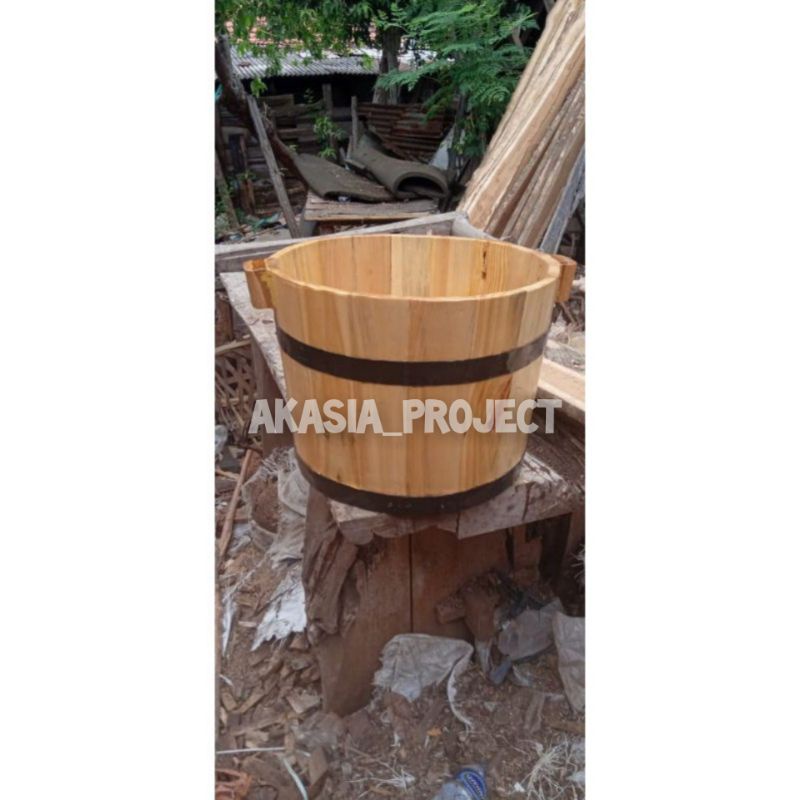 Jual Ember kayu jati 40cmx40cm | Shopee Indonesia