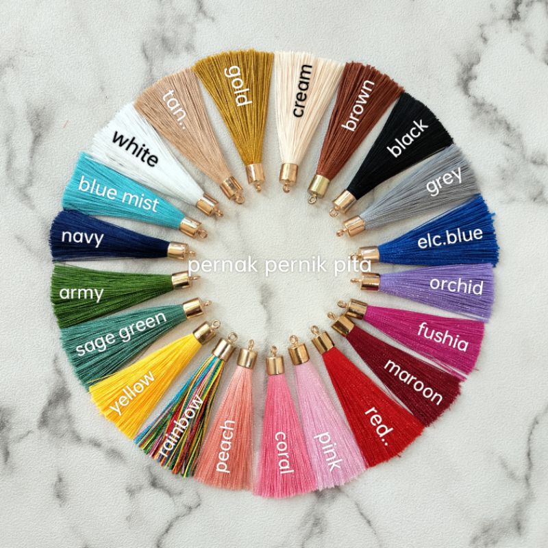 Jual Tassel Rumbai Halus 6cm Cantolan Gold | Hiasan Gantungan DIY Craft ...