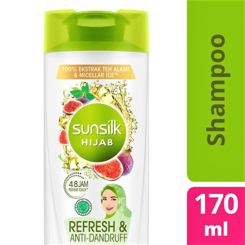 Jual SUNSILK HIJAB REFRESH SHAMPOO 170 ML/ SHAMPOO ANTI KETOMBE ...