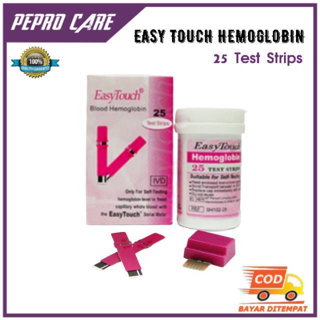 Jual STRIP EASY TOUCH HEMOGLOBIN / TEST STIK STRIP HEMOGLOBIN EASY