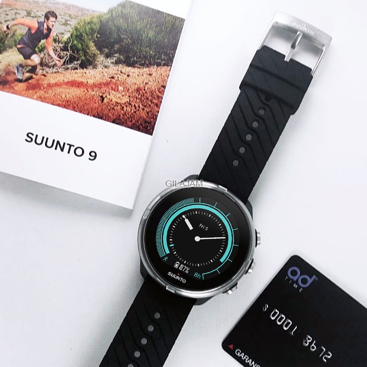 Jual SUUNTO 9 Black Non Barometer SS050142000 Hitam Silicone