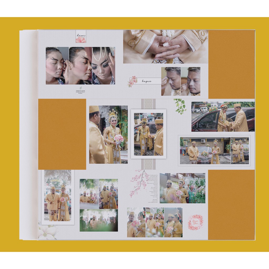 Jual PSD template Wedding Magazine / Kolase / album photo uk. 25x30