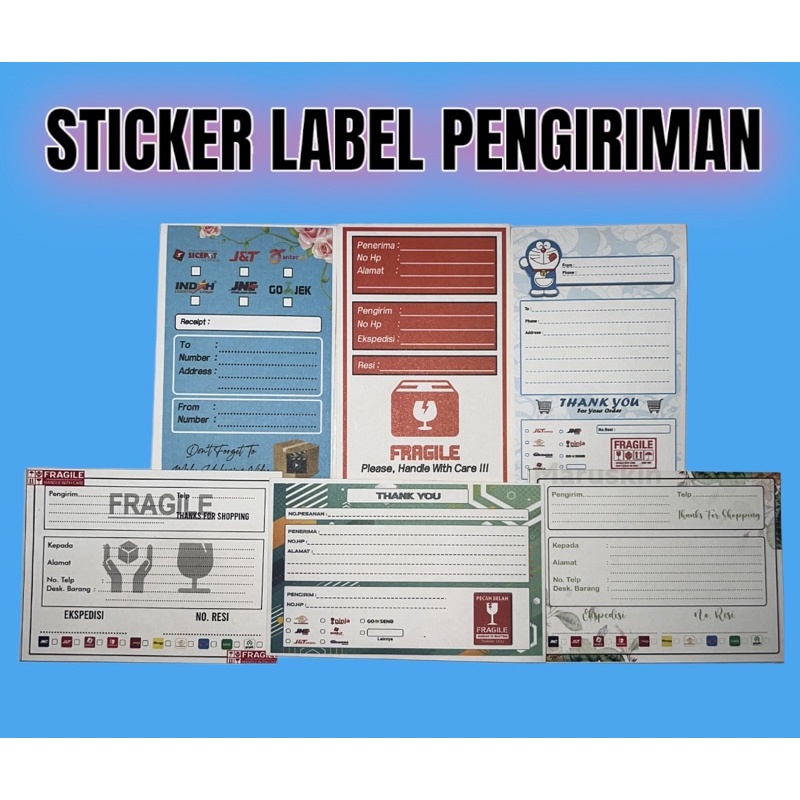 Jual Stiker Label Pengiriman Olshop Stiker Label Pengiriman Stiker Pengiriman Olshop Shopee