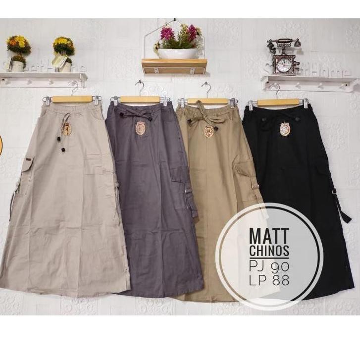 Jual Rok Cargo Panjang - Rok Panjang Remaja Perempuan, Rok Cargo Saku ...