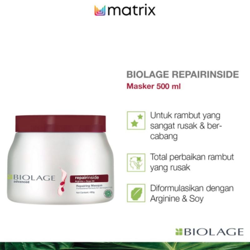 Jual MATRIX Biolage Hair Mask 490 mL Smoothproof Colorlast Fiberstrong Hydrasource