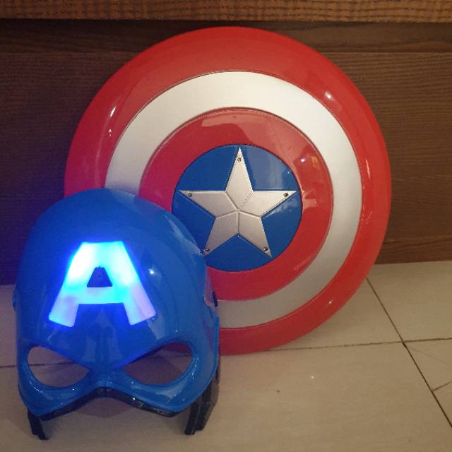 Jual tameng captain america kapten amerika dan topeng captain america ...