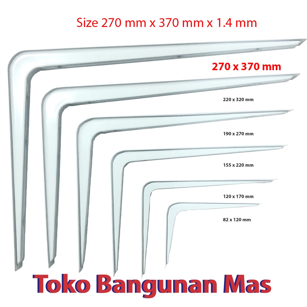 Jual Siku Rak L Tebal KOTAK SOLIGEN 270 mm x 370 mm / Penahan rak ...