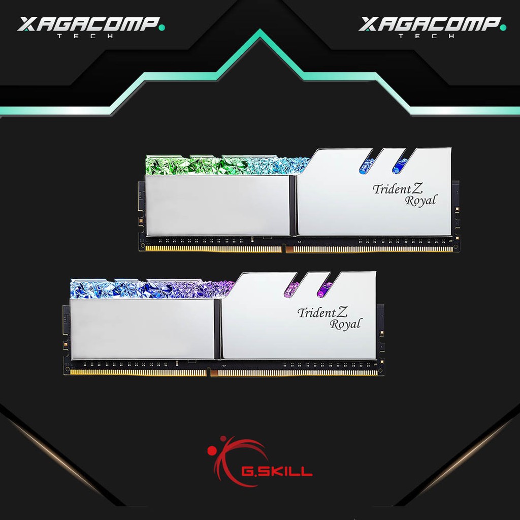 Jual Memory RAM G.Skill Trident Z Royal - 32gb (16gb x 2) - DDR4 4000 ...