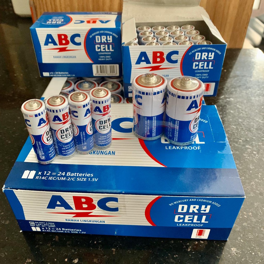 Jual Baterai ABC untuk BOUNCER playgym sugar baby 2C R14C CC AA ...