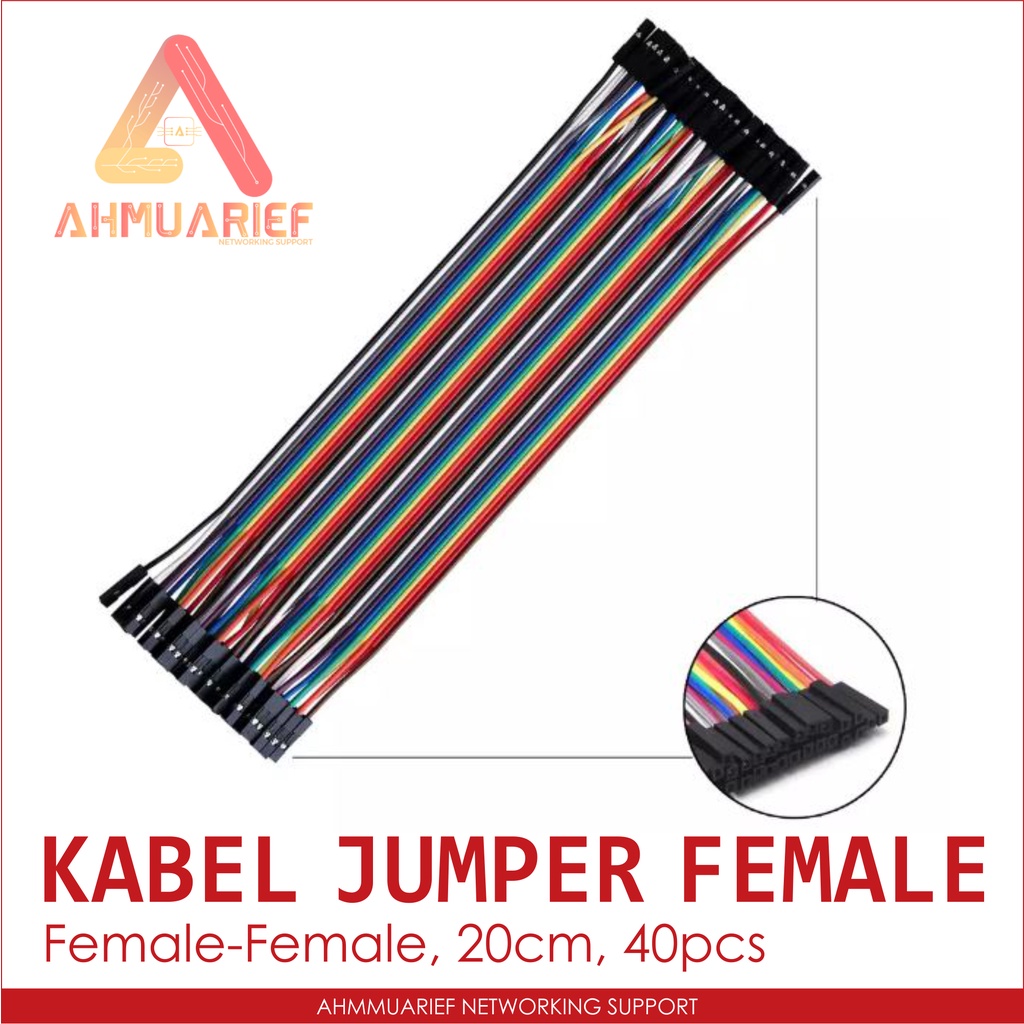 Jual Kabel Jumper Female to Female Dupont 20cm 40pin 40pcs | Shopee ...