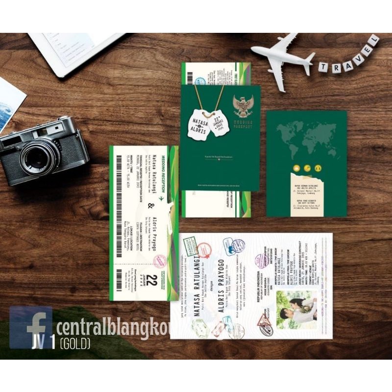 Jual BOARDING PASS UNDANGAN NIKAH PASPORT UNDANGAN NIKAH VIRAL UNDANGAN ...