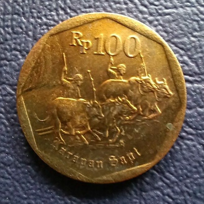 Jual Uang koin kuno 100 karapan sapi (2 koin) | Shopee Indonesia