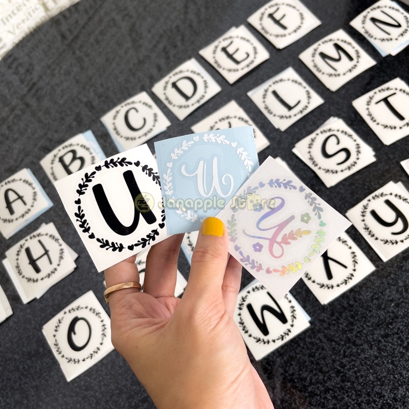Jual STICKER INITIAL INISIAL ALPHABET | Shopee Indonesia