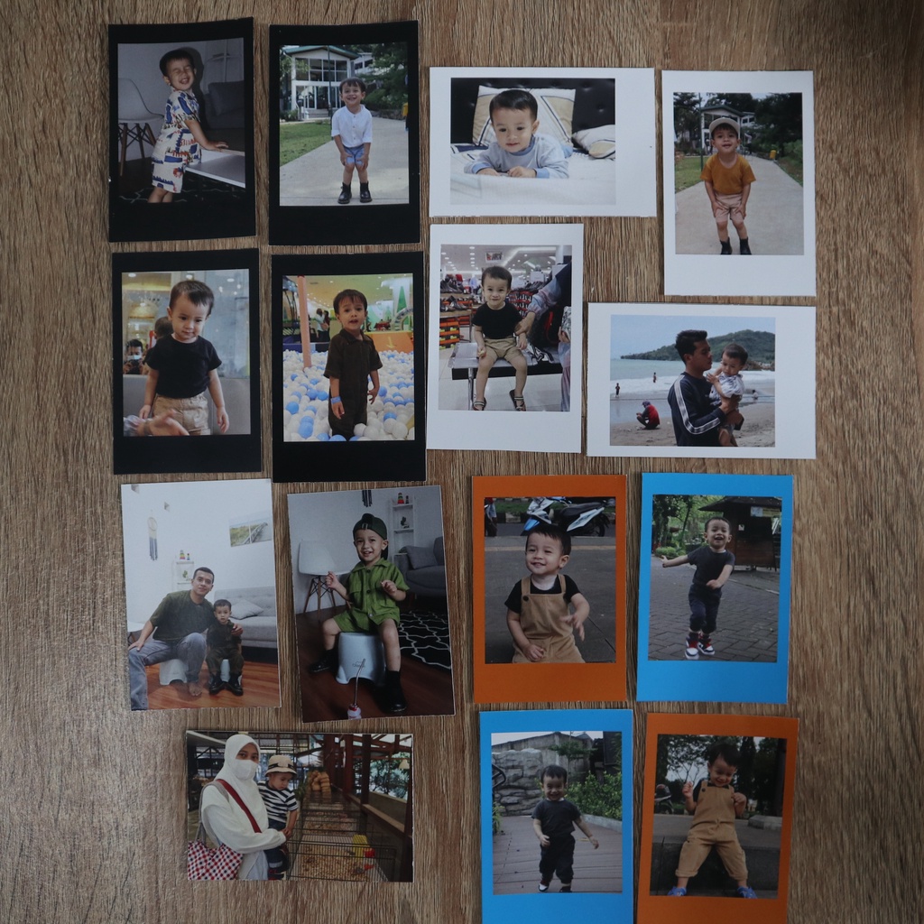 Jual CETAK FOTO POLAROID 2R BEBAS WARNA ATAU FULL FOTO | Shopee Indonesia