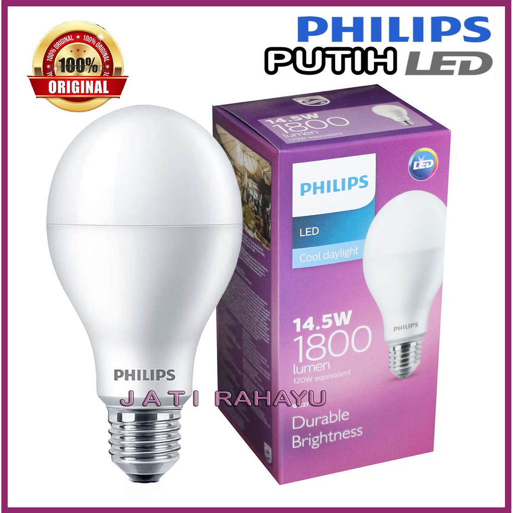 Jual PHILIPS LAMPU LED BULB 14.5W 14.5 Watt PUTIH | Shopee Indonesia