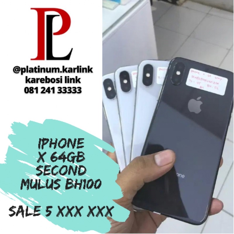 Jual IPHONE X 64Gb SECOND (MULUS Lengkap) | Shopee Indonesia