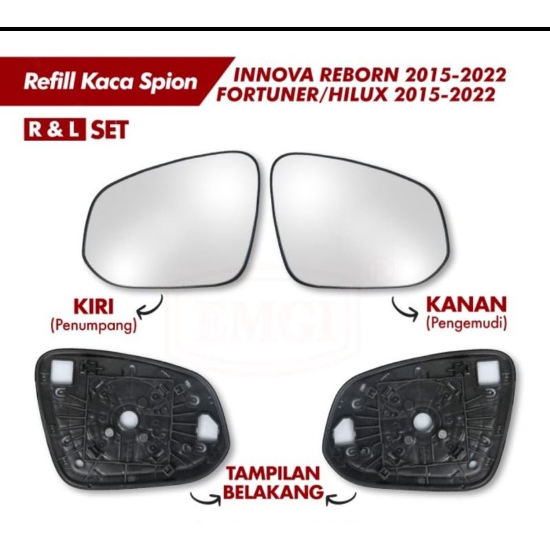 Jual kaca sion mobil toyota innova reborn fortuner hilux voxy 2016 up ...